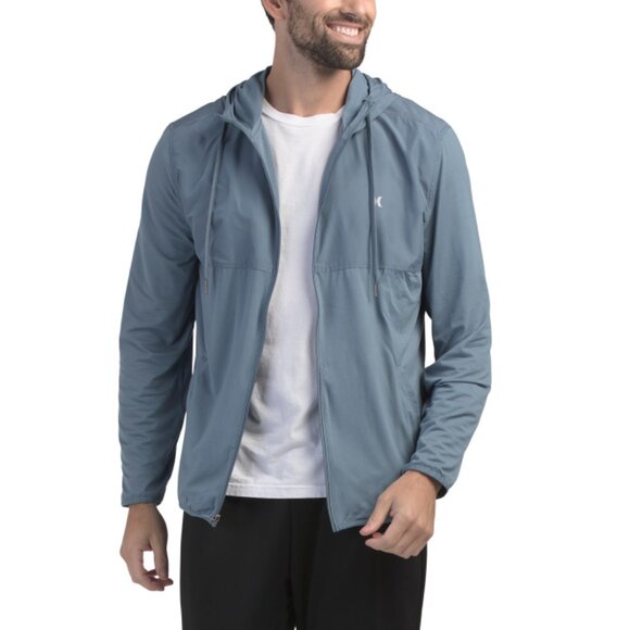 HURLEY Blue Exist Full Zip Performance Jacket - Picture 1 of 2